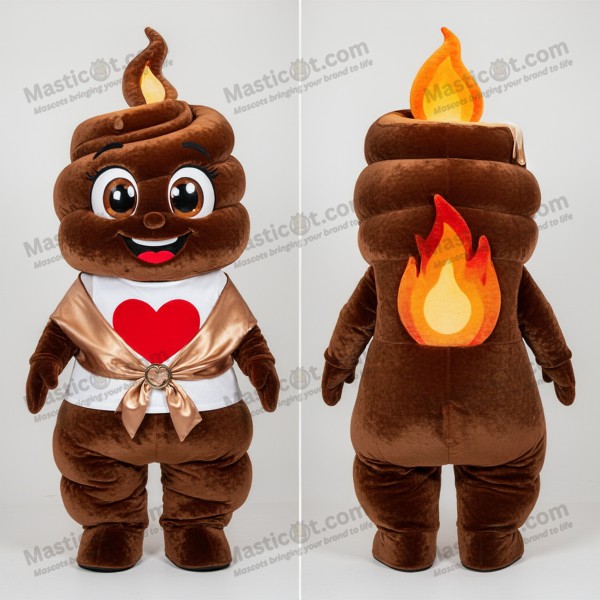 Karmesinrød Hjerteformet Duftlys Maskot - Masticot.com