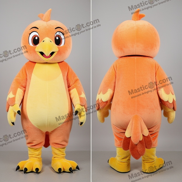 Mascota de halcón amigable - Halcón - MASTICOT_10255 - Masticot.com
