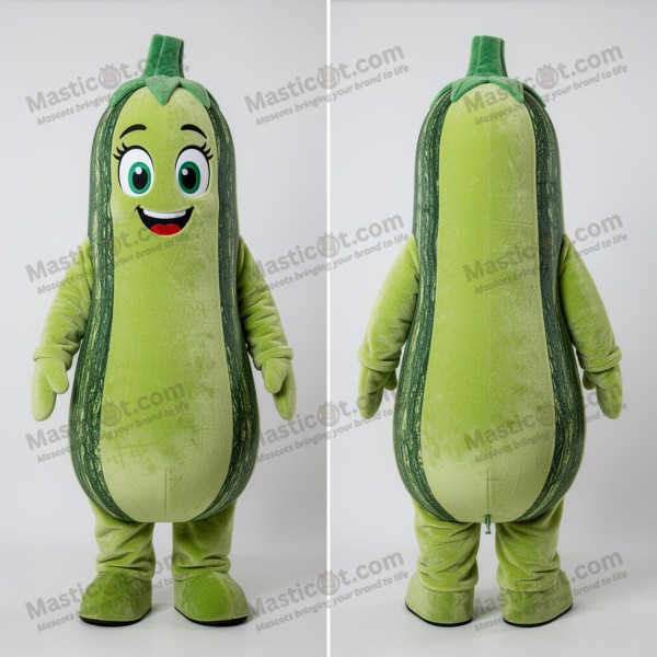 Limegrønn Rund Squash-Maskot - Masticot.com