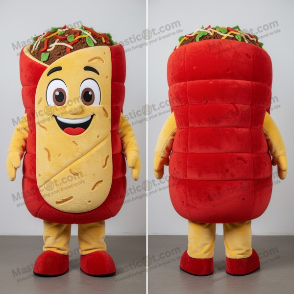 Navyblauwe vrolijke enchiladas mascotte - Masticot.com