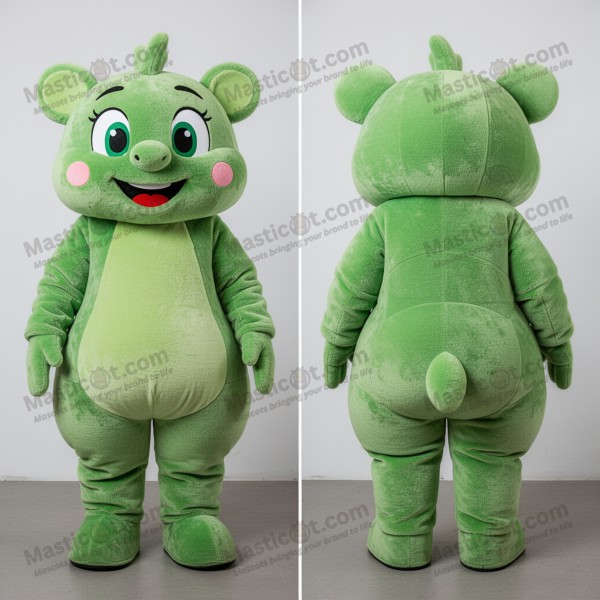 Lime Green Cartoon Ceviche Mascot - Masticot.com
