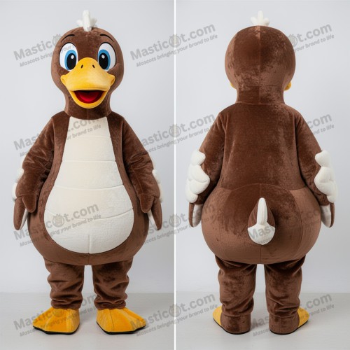 Elegant Svane Maskot i Fløjlsblød Brun - Svaner - MASTICOT_75 - Masticot.com