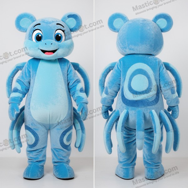 Blå himmel-vennlig edderkopp-maskot - Masticot.com