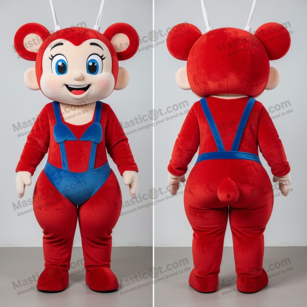 Mascotă dinamică de trapezist, roșu aprins - Masticot.com