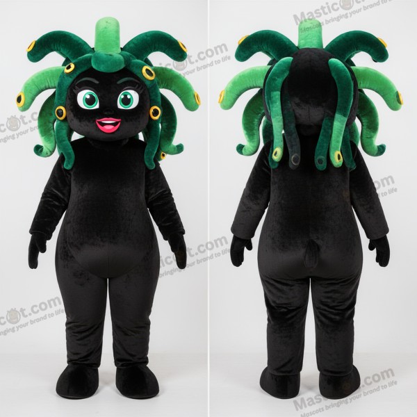 Mascote da Medusa Serpente Dourada - Masticot.com