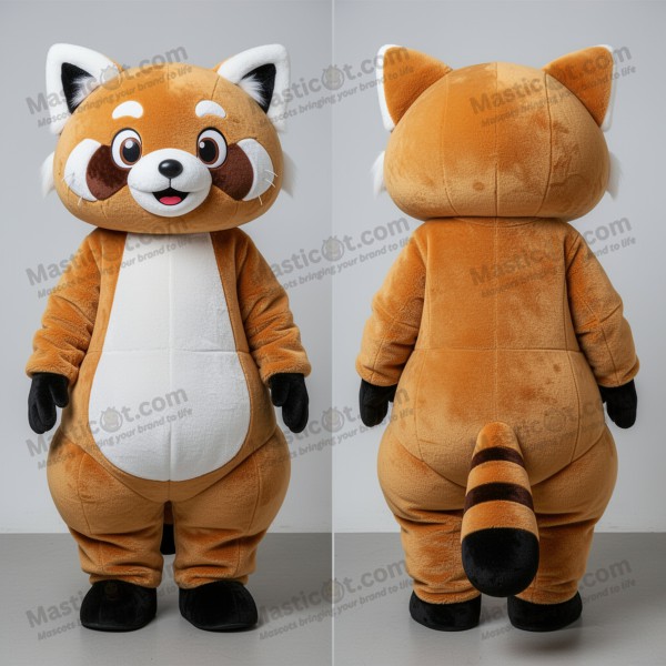 Velvet tan red panda mascot - Masticot.com