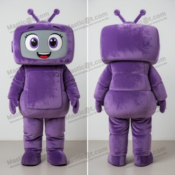 Mascota de Televisión Animada Morada - Masticot.com