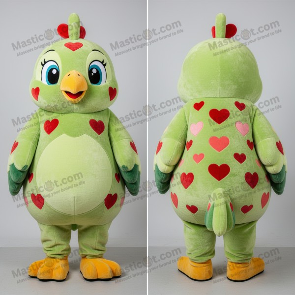 Lime Green Cartoon Bear Alliance Mascot - Masticot.com