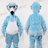 Modrý ptačí kostým maskota plameňáka - Flamingo - MASTICOT_12744 - Masticot.com