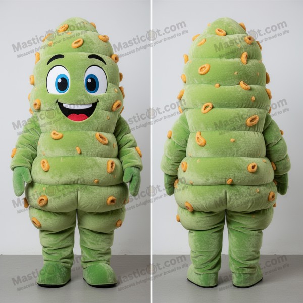 Mascotă Pufosă Verde de Calamar Prăjit - Masticot.com