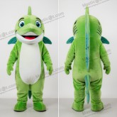 Zelený Kreslený Barakuda Maskot - Barrakuda - MASTICOT_13190 - Masticot.com