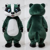 Lesní zelený kostým jezevce maskot - Masticot.com