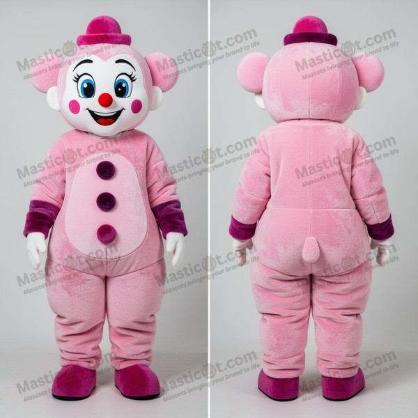 Velvet Pink Classic Mime Mascot - Masticot.com