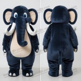 Plstěný kulatý mamutí maskot v námořnické modři -