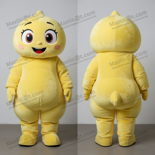 Lemon yellow smiling gyro mascot - Masticot.com