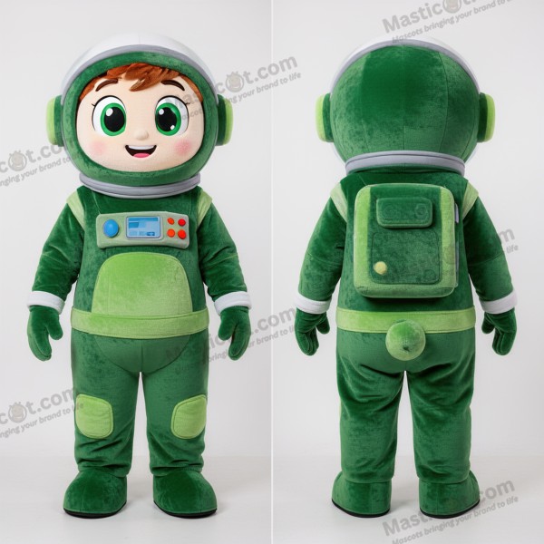Mascarilha de astronauta redonda verde floresta - Astronauta - MASTICOT_13603 - Masticot.com