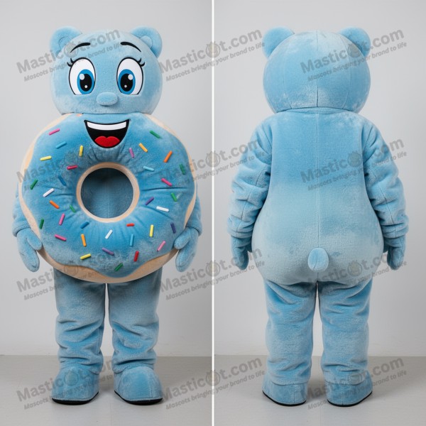 Mascota de dona aterciopelada azul cielo - Masticot.com