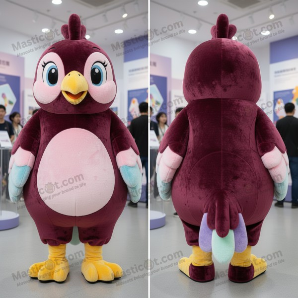 Mascota de Champán con Anillos Borgoña - Masticot.com