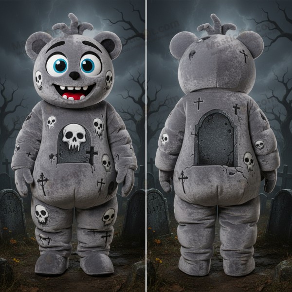 Eerie gray graveyard mascot - Masticot.com