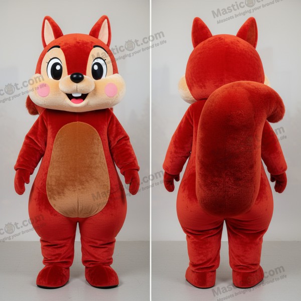 Russet red playful squirrel mascot - Squirrel - MASTICOT_14508 - Masticot.com
