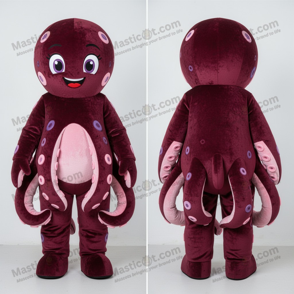 Mascote Kraken Aveludada Marrom - Kraken - MASTICOT_1431 - Masticot.com