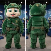 Forest Green Heroic Commando Mascot - Masticot.com
