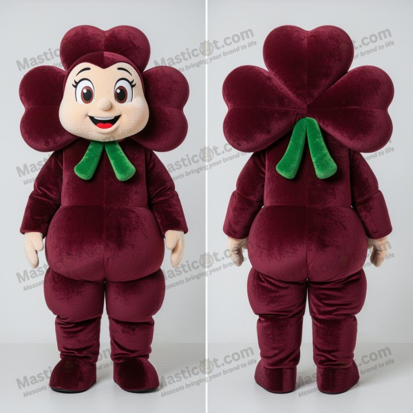 Maroon plyšový svazek jetelů – maskot - Svazek jetelů -