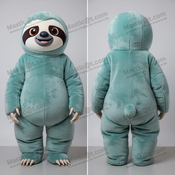 Maskot Obří Lenochod v Tyrkysové Barvě - Masticot.com