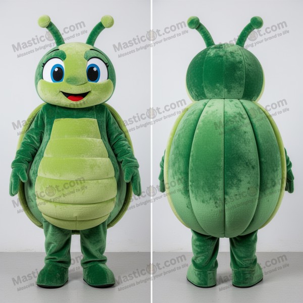 Emerald green broad shouldered beet mascot - Masticot.com