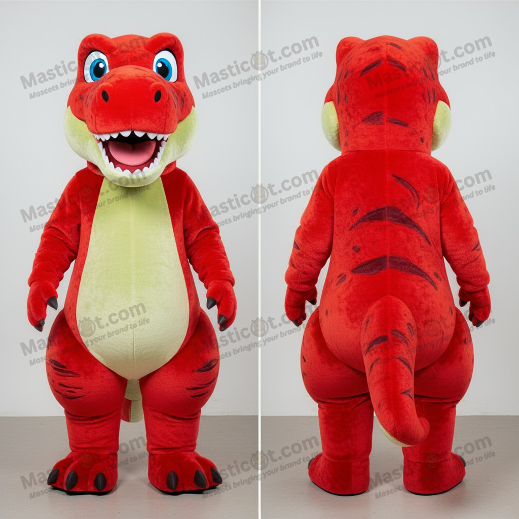 Purpursový sametový maskot allosaurus - Masticot.com