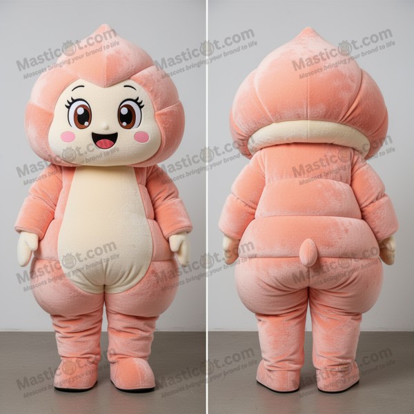 Golden Fluffy Cartoon Croissant Mascot - Masticot.com