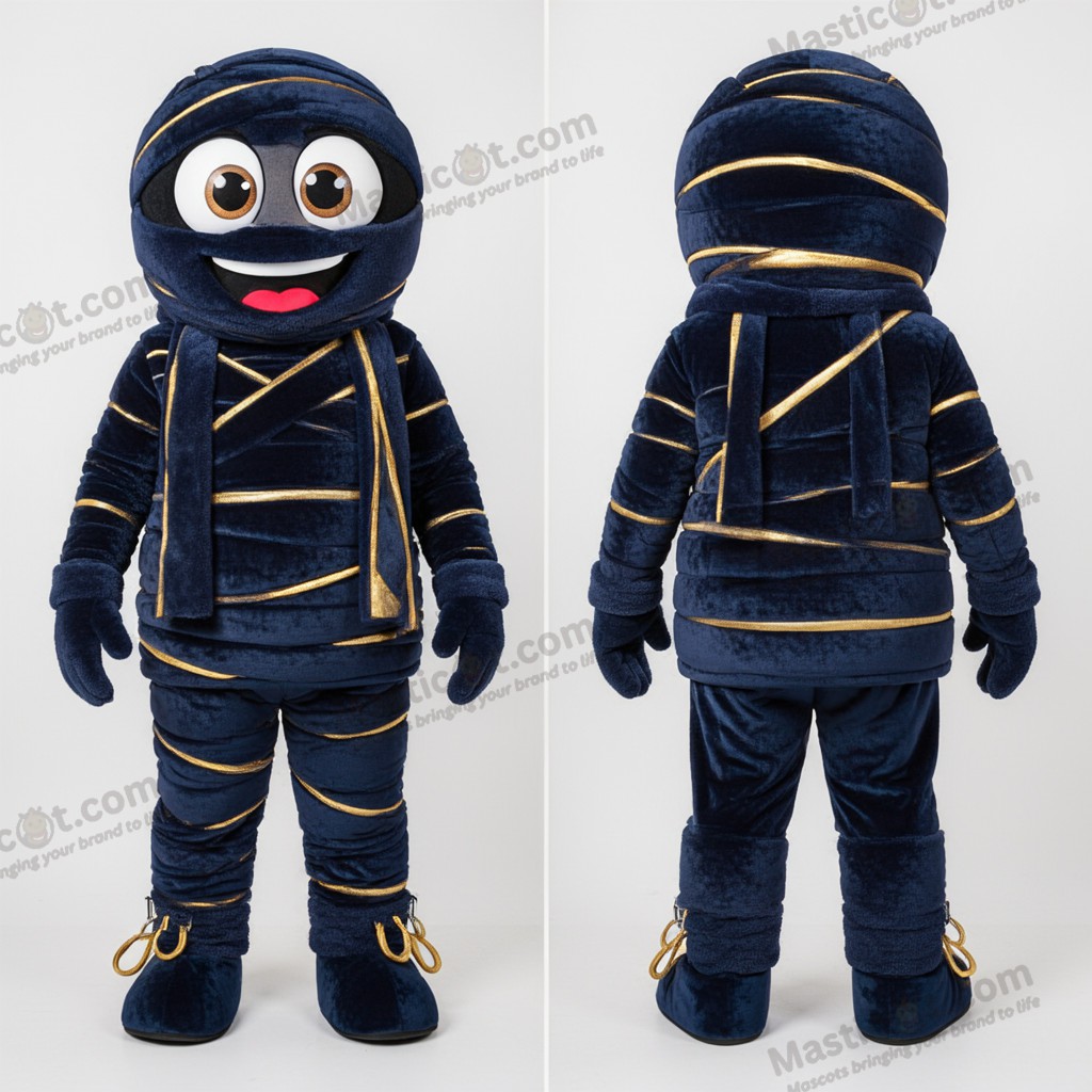 Marin fløyelsaktig mumiemaskot - Mamma - MASTICOT_15329 - Masticot.com