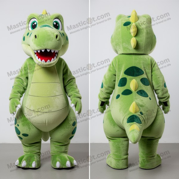 Mascotă allosaurus cu umeri lați, verde lime - Masticot.com