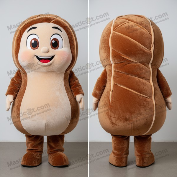 Rust orange oversized beef wellington mascot - Masticot.com