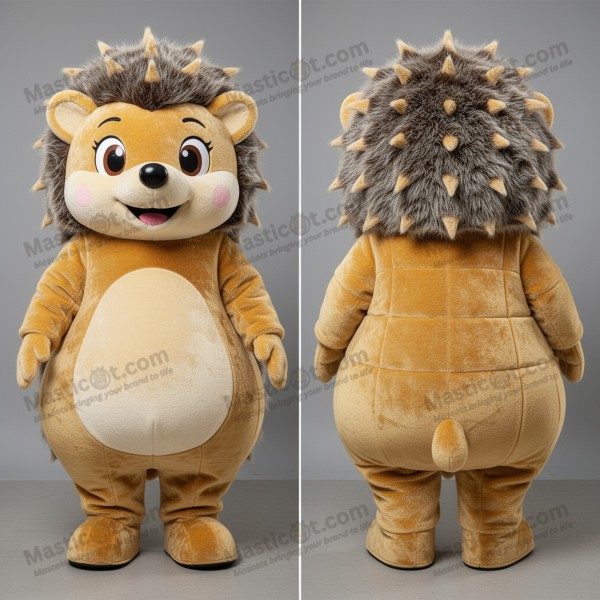 Golden soft hedgehog mascot - Masticot.com