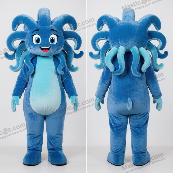 Fantasia de Medusa em Azul Cobalto - Masticot.com