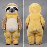 Sunny yellow cuddly sloth mascot - Sloth - MASTICOT_1538 - Masticot.com