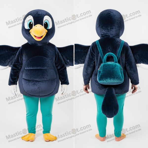 Navy Smiling Albatross Mascot - Masticot.com