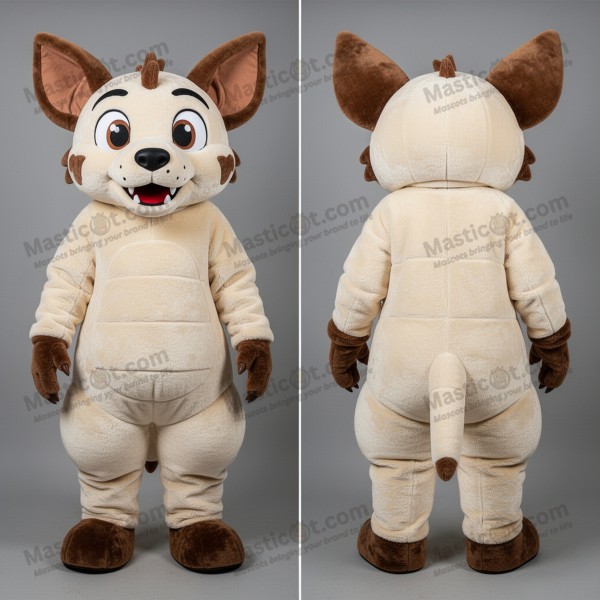 Cream Cartoon Chupacabra Mascot - Masticot.com