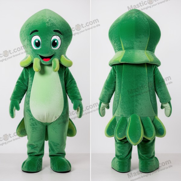 Hravá chobotnice v lesní zeleni – maskot kostým - Chobotnice - MASTICOT_15949 - Masticot.com