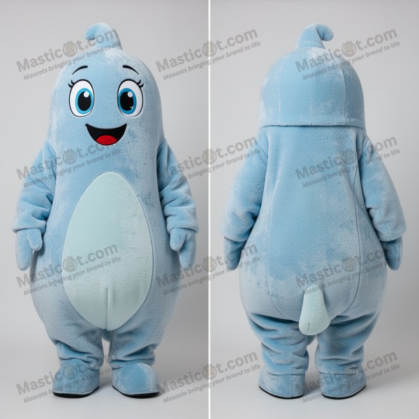 Kobaltblaues spektrales Geist-Maskottchen - Masticot.com