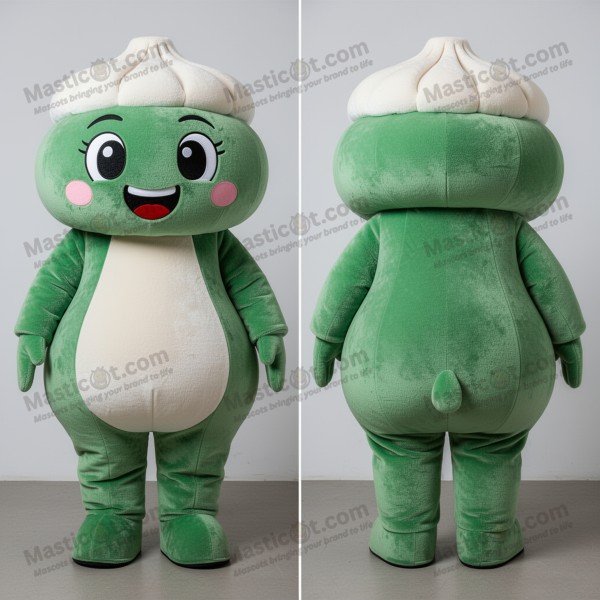 Jade Green Velvety Dim Sum Mascot - Masticot.com