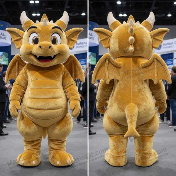Golden regal gargoyle mascot - Masticot.com