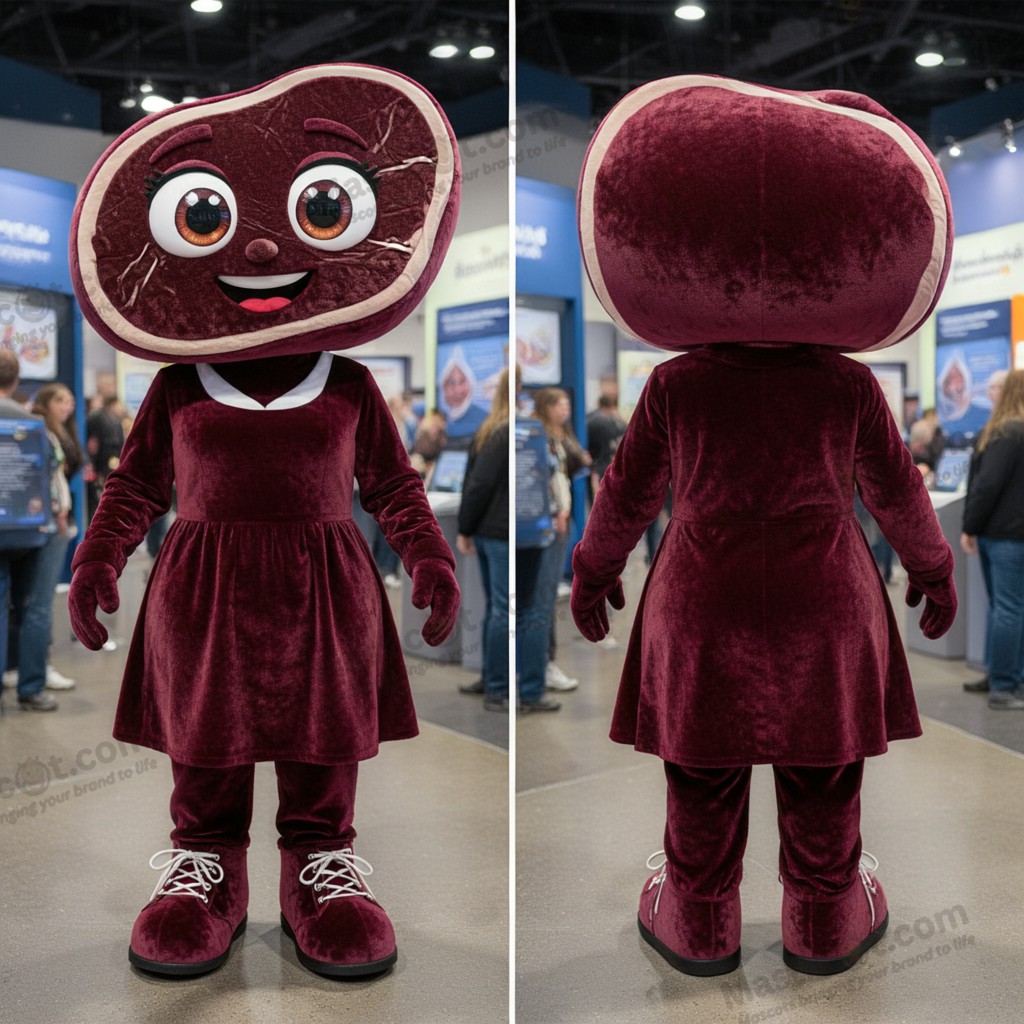 Maschera Steaku Maroon Velvety Cartoon - Steak - MASTICOT_16327 - Masticot.com