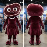 Maschera Steaku Maroon Velvety Cartoon - Steak - MASTICOT_16327 - Masticot.com