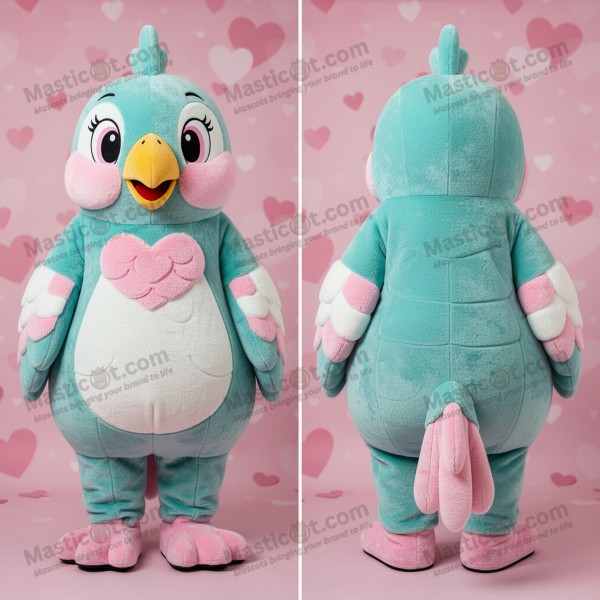 Turquoise Plush Bear Alliance Mascot - Masticot.com
