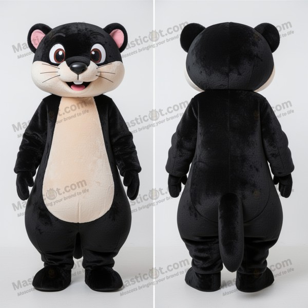 Ebony Sleek Weasel Mascot - Masticot.com