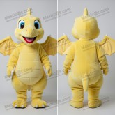 Lemon Yellow Cartoon Pterodactyl Mascot - Masticot.com