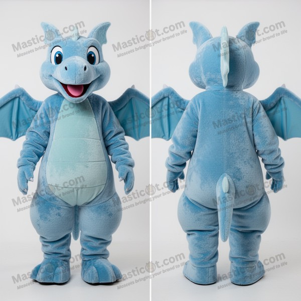 Modrá plyšová maskot Pterodaktyl - Masticot.com