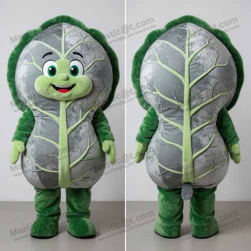 Silver velvety cabbage leaf mascot - Masticot.com